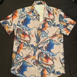 Dragon button down